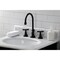 Kingston Brass KS2980BEX Essex Widespread Bathroom Faucet W/ Brass Pop-Up, Matte Black KS2980BEX - alternate 3